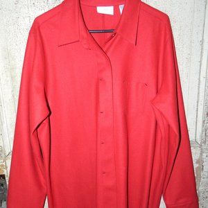 Liz Claiborne Liz Sport Wool Blend Shirt Jacket Size XL (P-50)